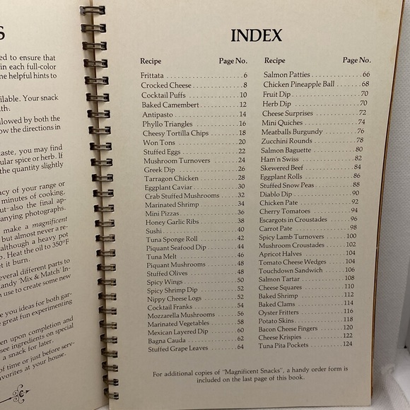 Magnificent Snacks Cookbook by Kathryn L. Ramsay Spiral Bound 1986 - Picture 6 of 12